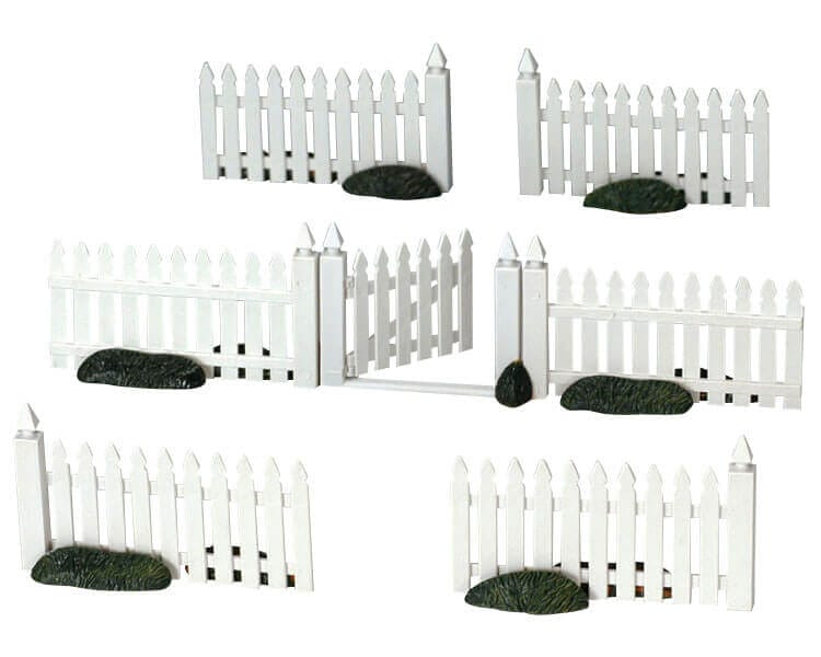 lemax-plastic-picket-fence-miniatur-zaun image 1