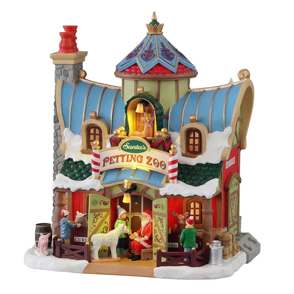 lemax-santa-s-petting-zoo-szene-aus-santa-s-wonderland image 1