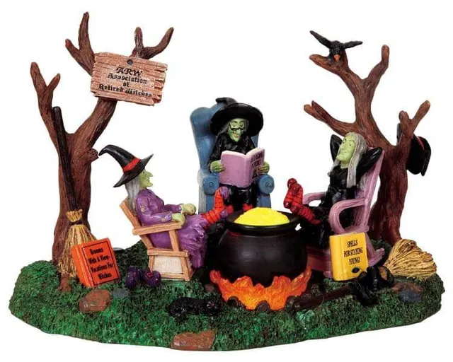 lemax-retired-witches-spooky-town-figuren-set image 1