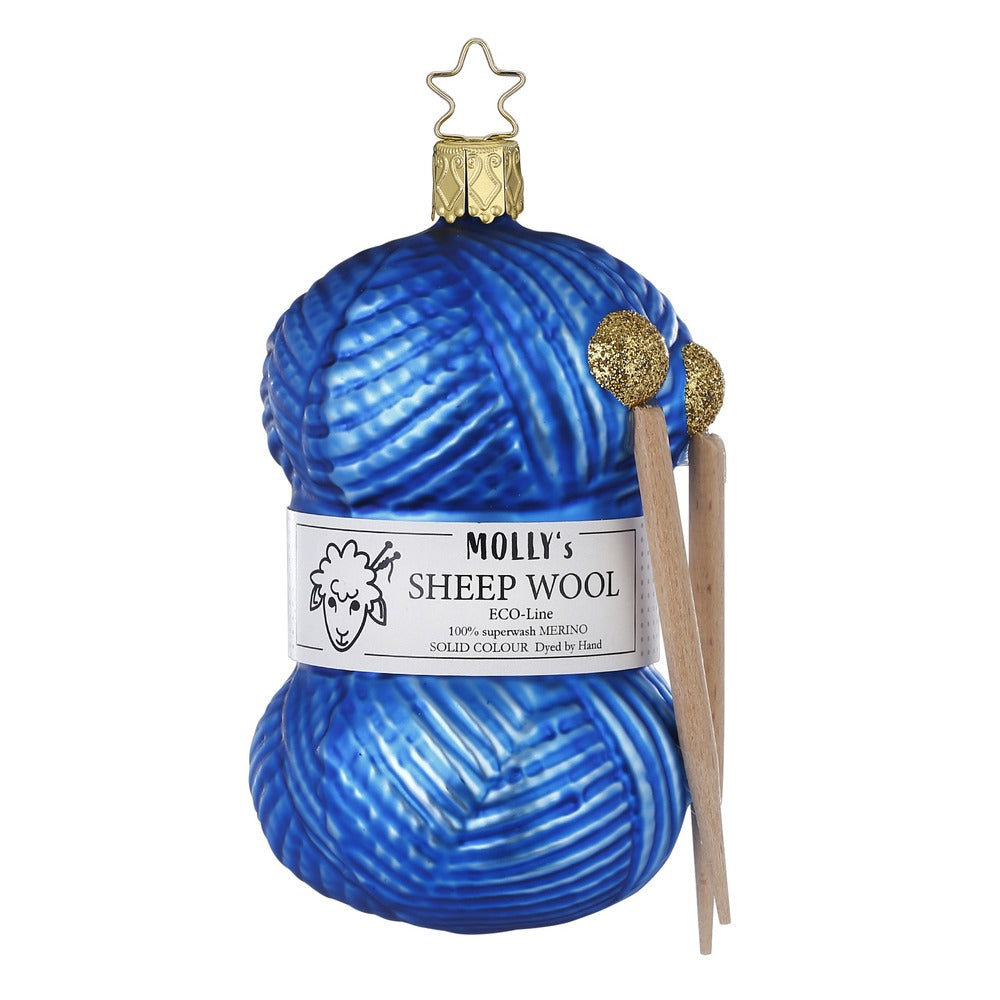 inge-glas-strickfreude-blau-christbaumkugel-11-5-cm image 1