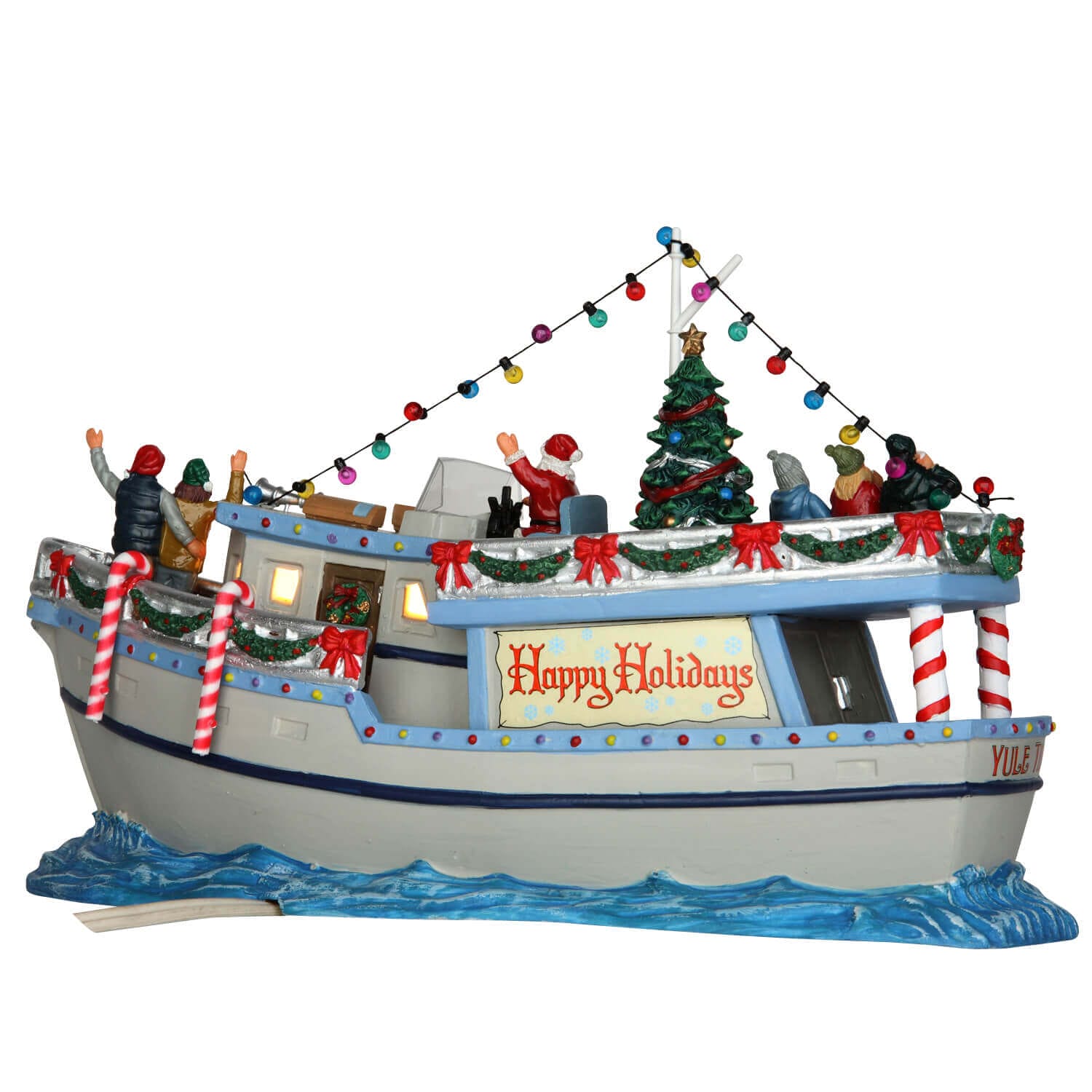 lemax-the-yule-tide-yacht-miniatur-szene image 2