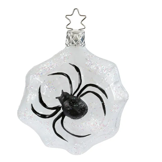 inge-glas-manufaktur-christbaumkugel-weihnachtsspinne-7-5-cm-wei image 1