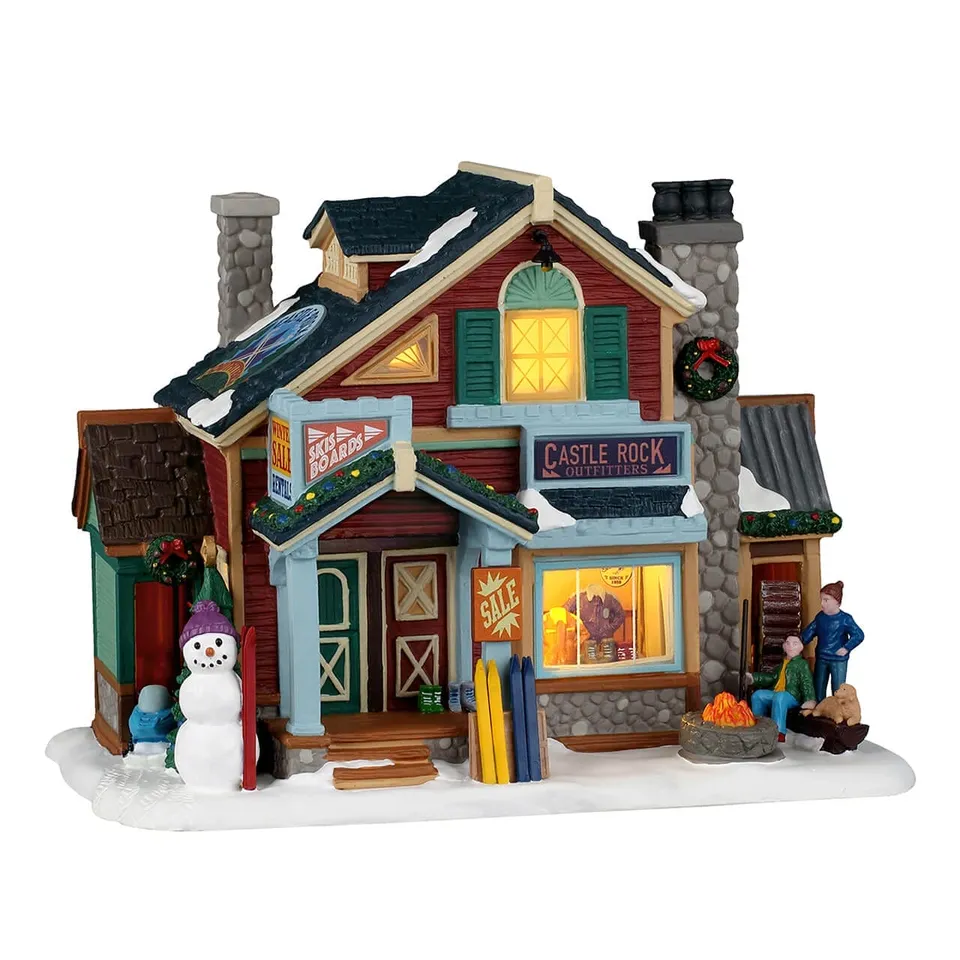 lemax-castle-rock-ski-outfitters-miniaturhaus image 1
