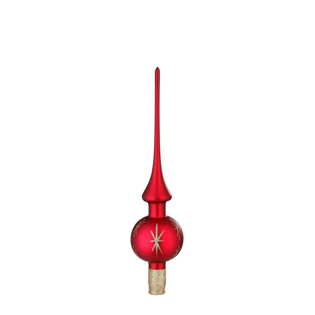 inge-glas-sternentanz-baumspitze-30-cm-ochsenblut-matt image 1