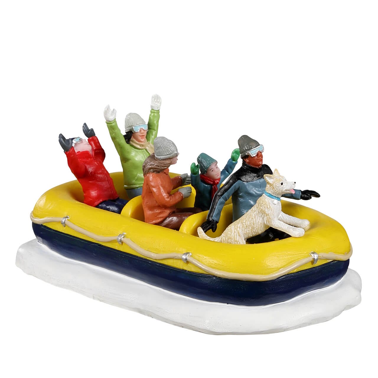 lemax-snow-rafting-vail-village-miniatur-figurengruppe image 1