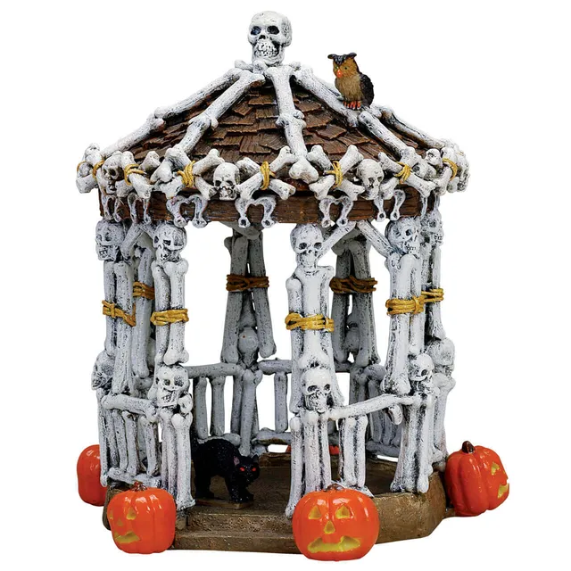 lemax-skeleton-gazebo-spooky-town-pavillon-halloween-zubeh-r image 1