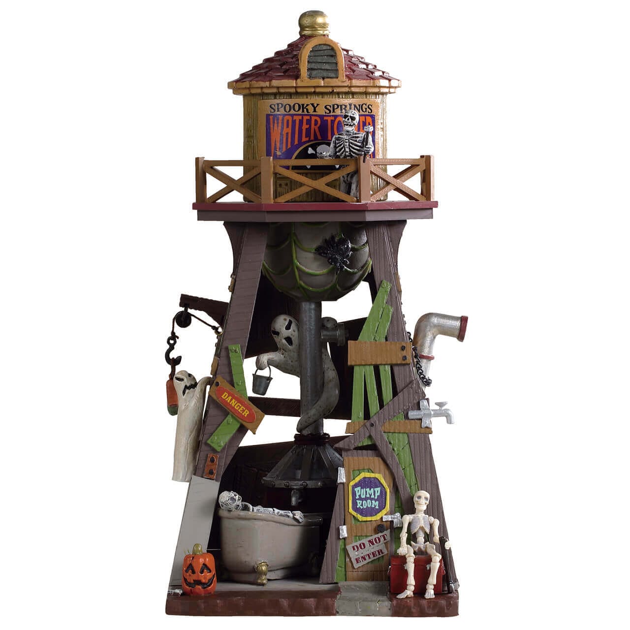 lemax-spooky-springs-water-tower-spooky-town-turm-miniatur image 1
