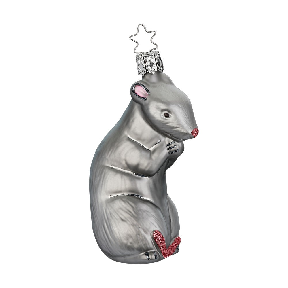 inge-glas-manufaktur-ratte-10-cm-handgeblasene-glasfigur-in-grau image 1