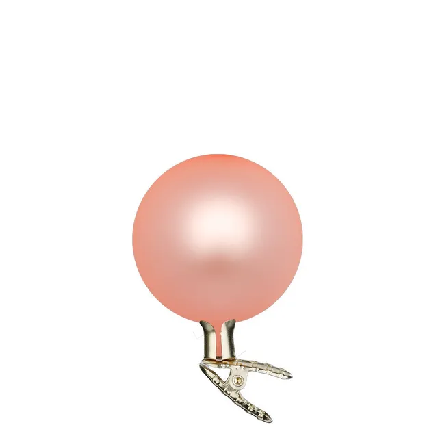 inge-glas-kugeln-auf-clip-christbaumkugel-apricot-matt-10-cm image 1