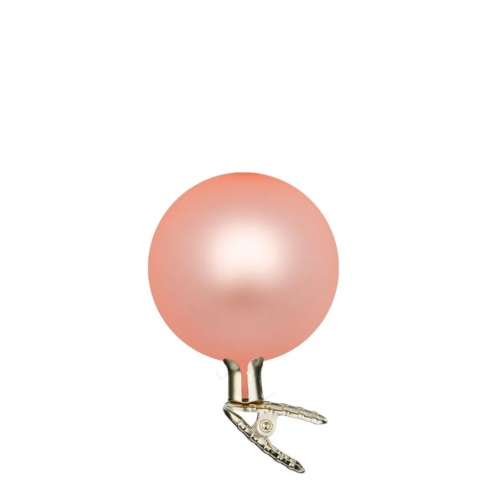inge-glas-kugeln-auf-clip-christbaumkugel-apricot-matt-10-cm image 1