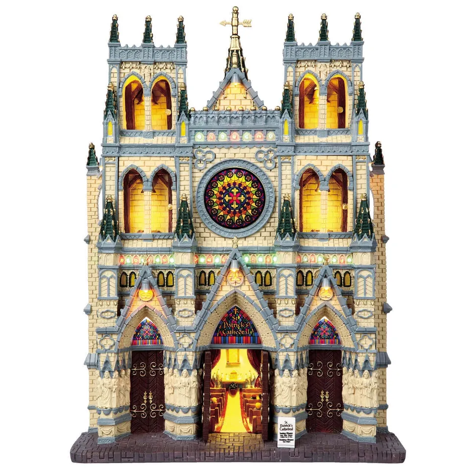 lemax-st-patrick-s-cathedral-beleuchtete-fassade image 1