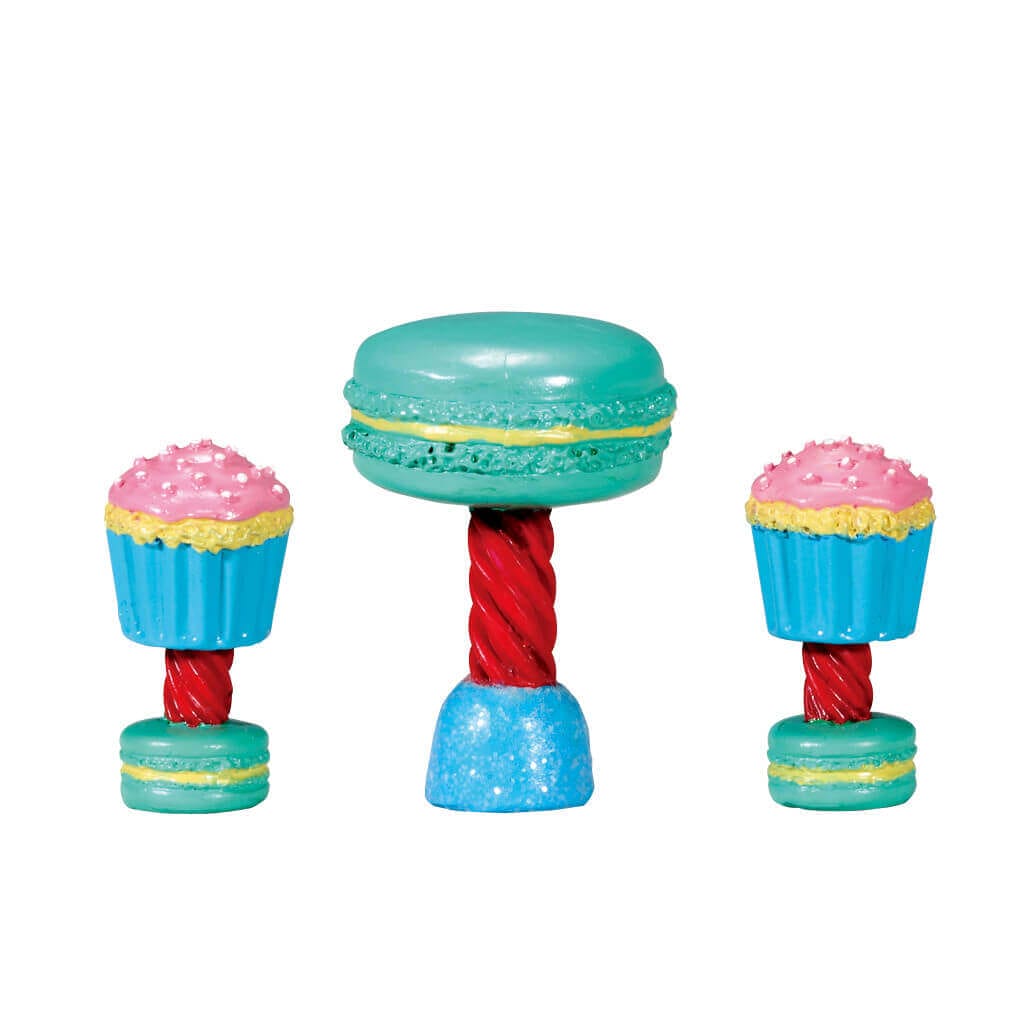 lemax-dessert-table-set-set-of-3-miniatur-kuchentisch image 2