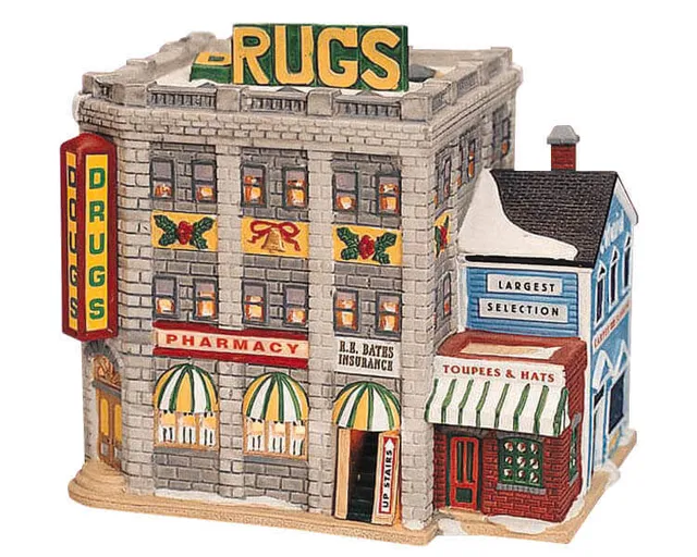 lemax-drug-store-weihnachtsdorf-miniaturhaus image 1