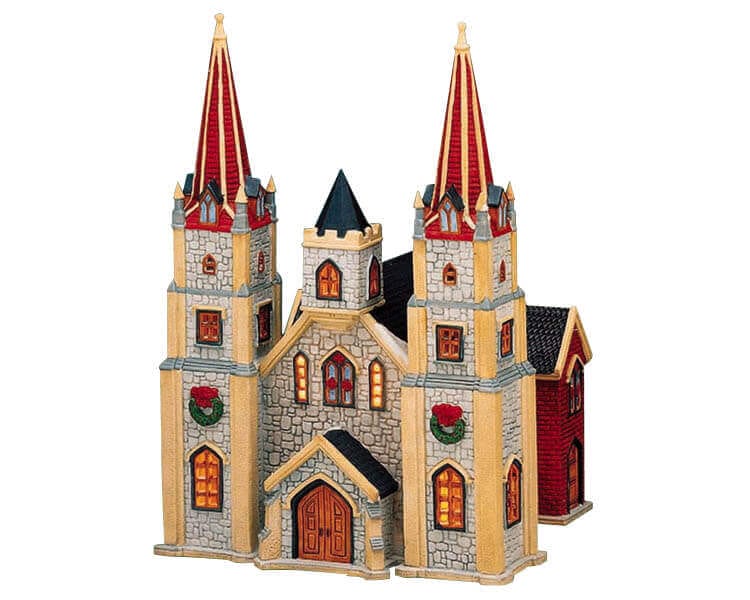 lemax-st-clement-s-church-miniaturkirche-f-r-weihnachtsdorf image 1