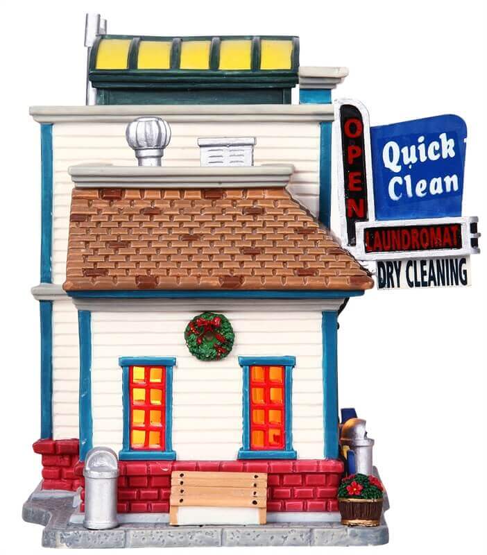 lemax-quick-clean-laundromat-beleuchtetes-miniatur-geb-ude image 3