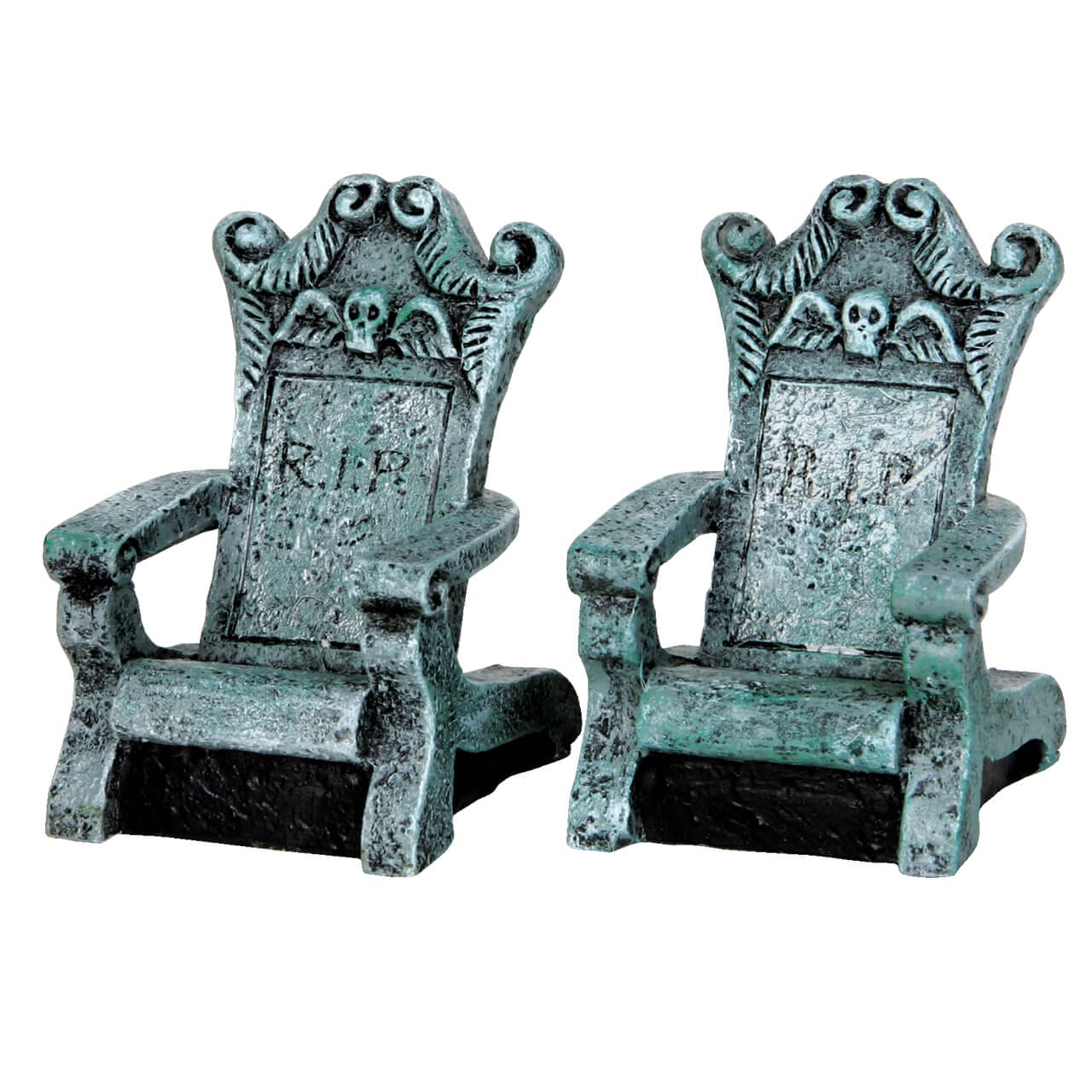 lemax-tombstone-chairs-2er-set-spooky-town-figur image 1