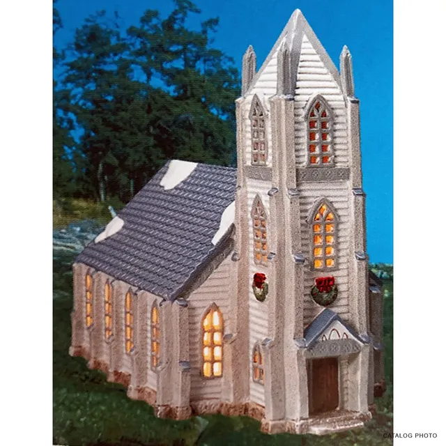 lemax-st-andrew-s-church-beleuchtete-miniatur-kirche-f-rs-weihnachtsdorf image 1