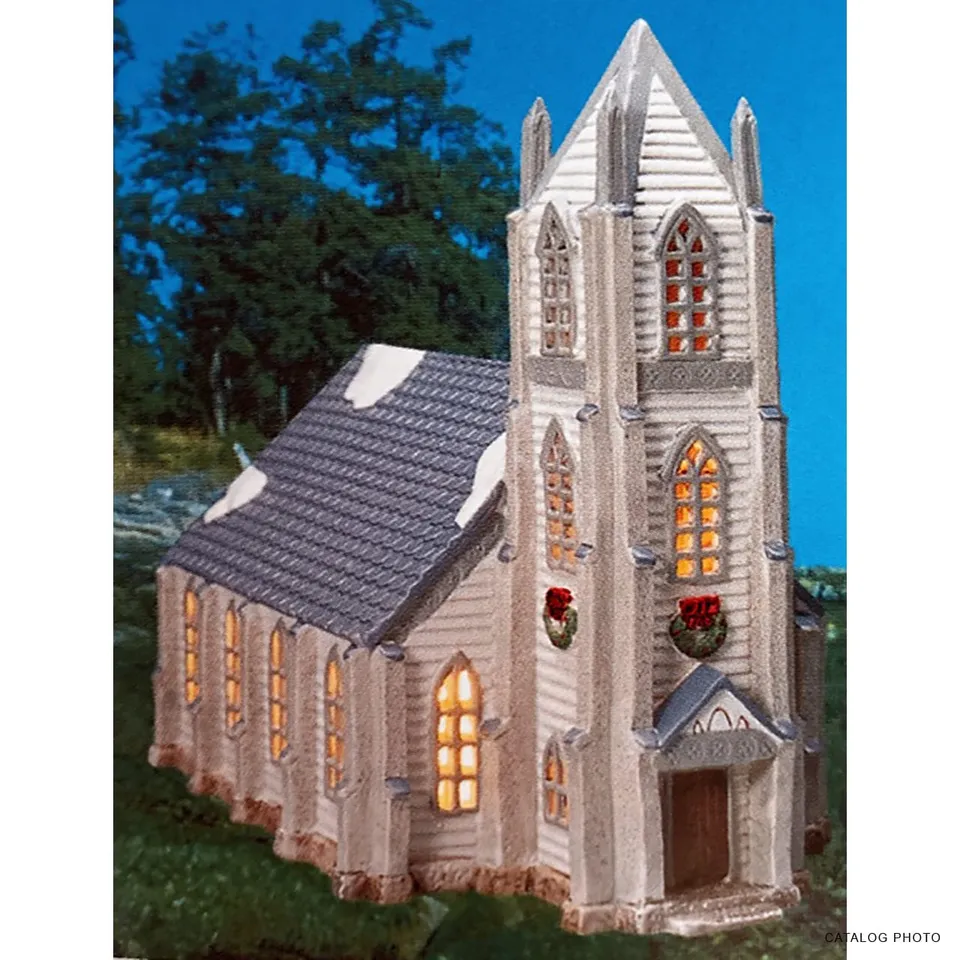 lemax-st-andrew-s-church-beleuchtete-miniatur-kirche-f-rs-weihnachtsdorf image 1