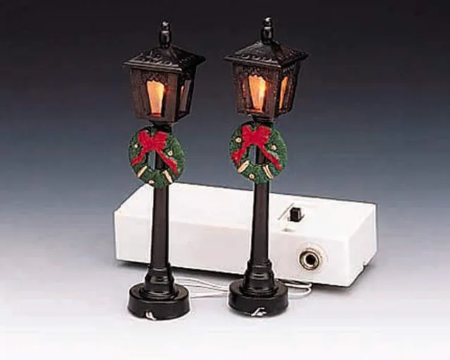 lemax-4-inch-street-lamp-set-of-2-miniatur-laternen-2er-set image 1