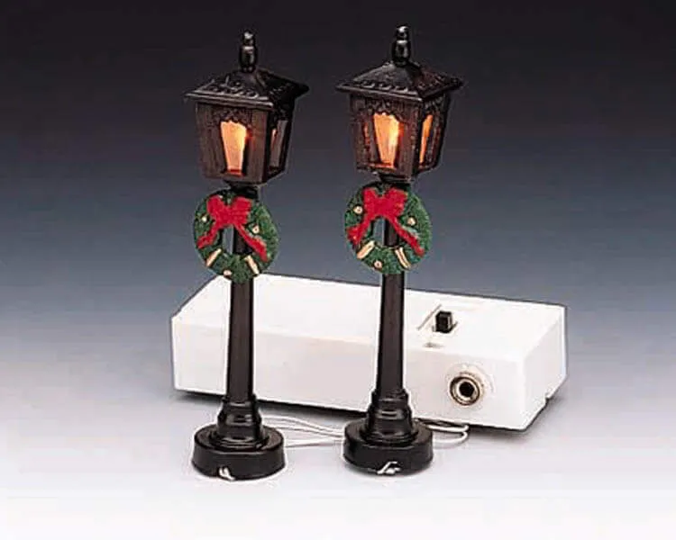 lemax-4-inch-street-lamp-set-of-2-miniatur-laternen-2er-set image 1