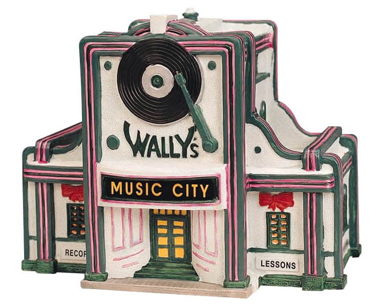 lemax-wally-s-music-city-miniaturhaus-weihnachtsdorf image 1