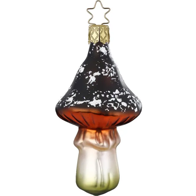 inge-glas-brauner-pilz-christbaumanh-nger-aus-glas-10-cm image 1