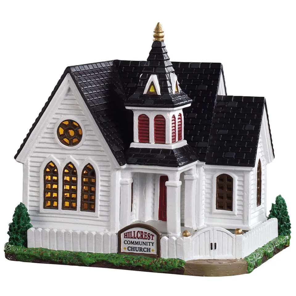 lemax-hillcrest-community-church-miniaturkirche-harvest-crossing image 1