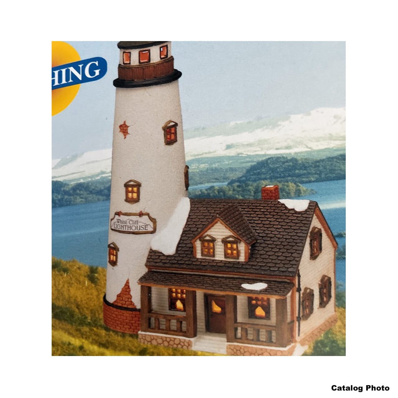 lemax-white-cliff-lighthouse-miniatur-leuchtturm-f-r-weihnachtsd-rfer-sammelwelt image 1