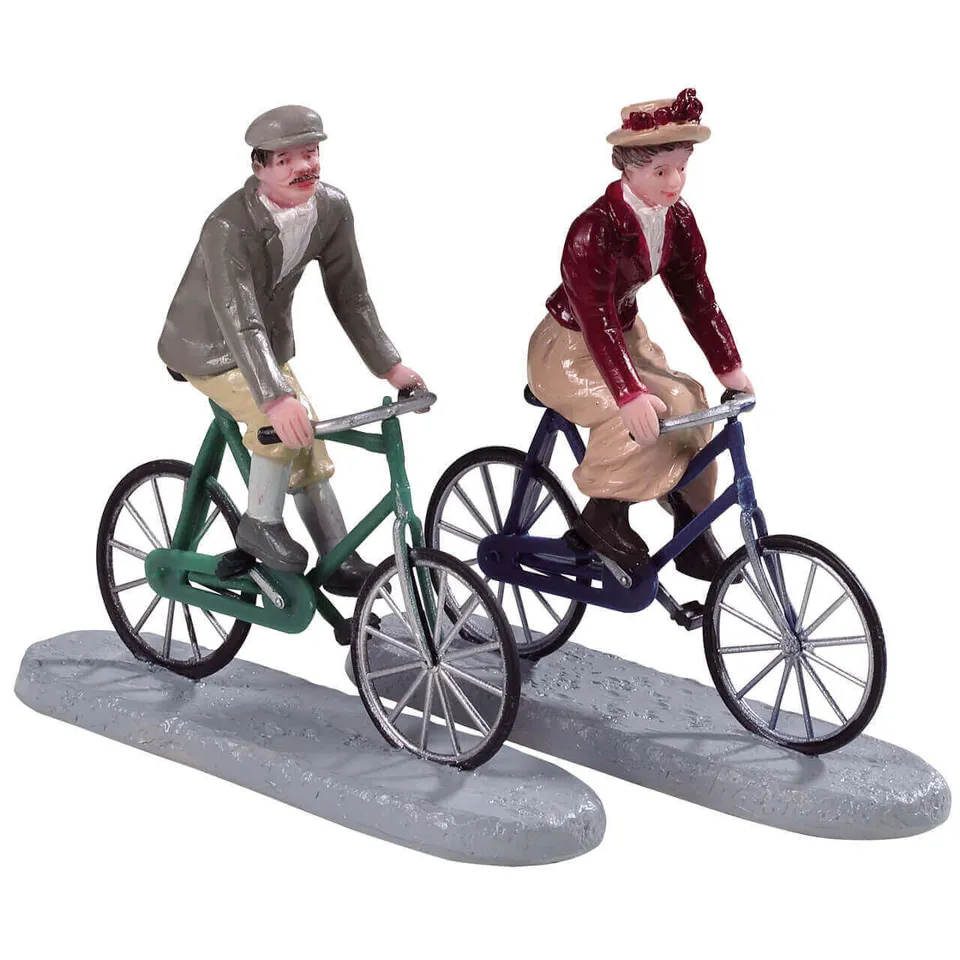 lemax-bike-ride-date-caddington-miniatur-figurenpaar image 1