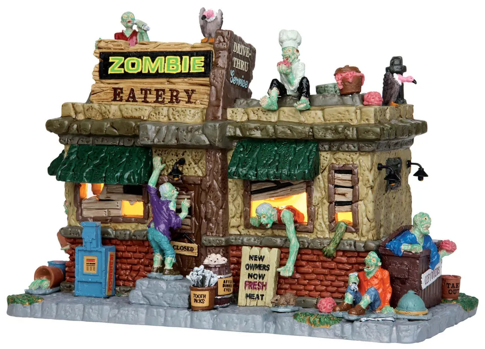 lemax-zombie-eatery-spooky-town-gruselhaus image 1