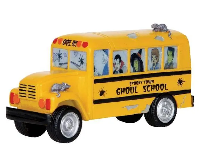 lemax-ghoul-school-bus-spooky-town-miniaturgeb-ude image 1