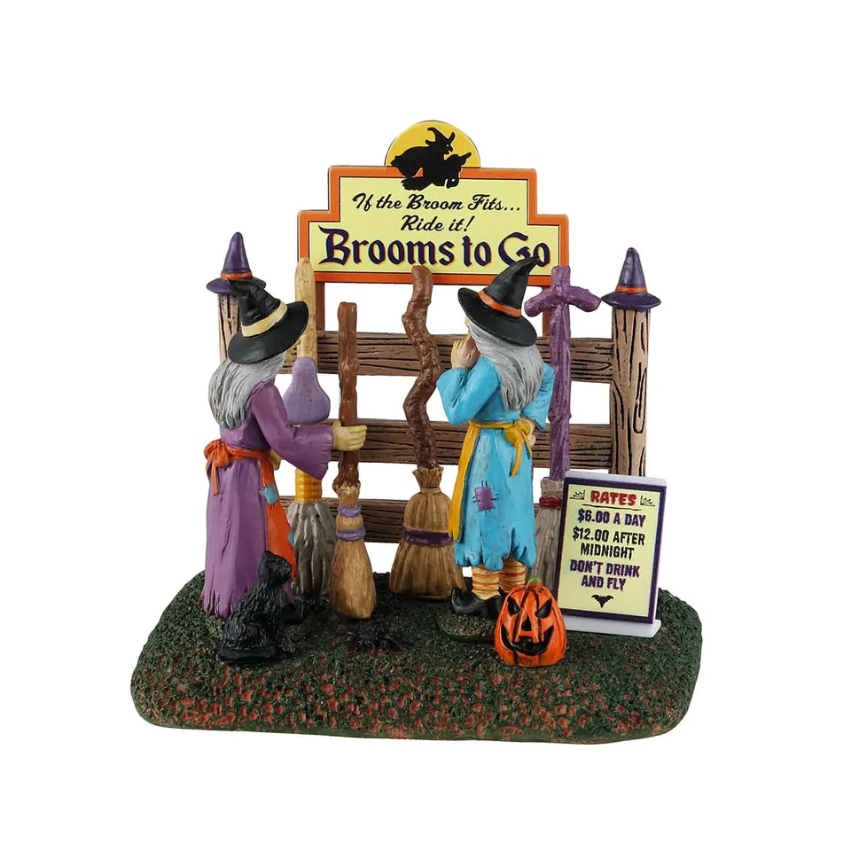 lemax-brooms-to-go-spooky-town-hexen-shop-miniatur image 1