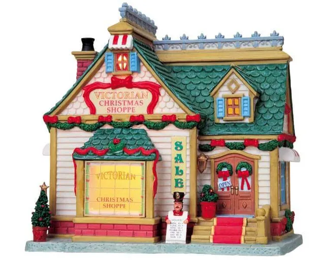 lemax-victorian-christmas-shoppe-beleuchtetes-viktorianisches-haus image 1