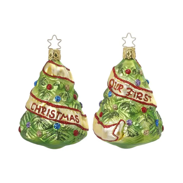 inge-glas-erstes-weihnachten-glas-anh-nger-9-cm image 1