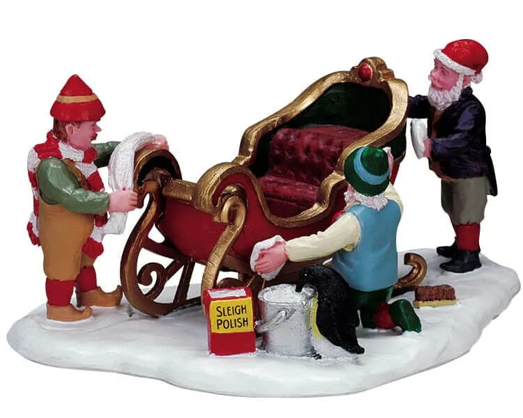 lemax-sleigh-service-station-miniatur-geb-ude-weihnachten image 1