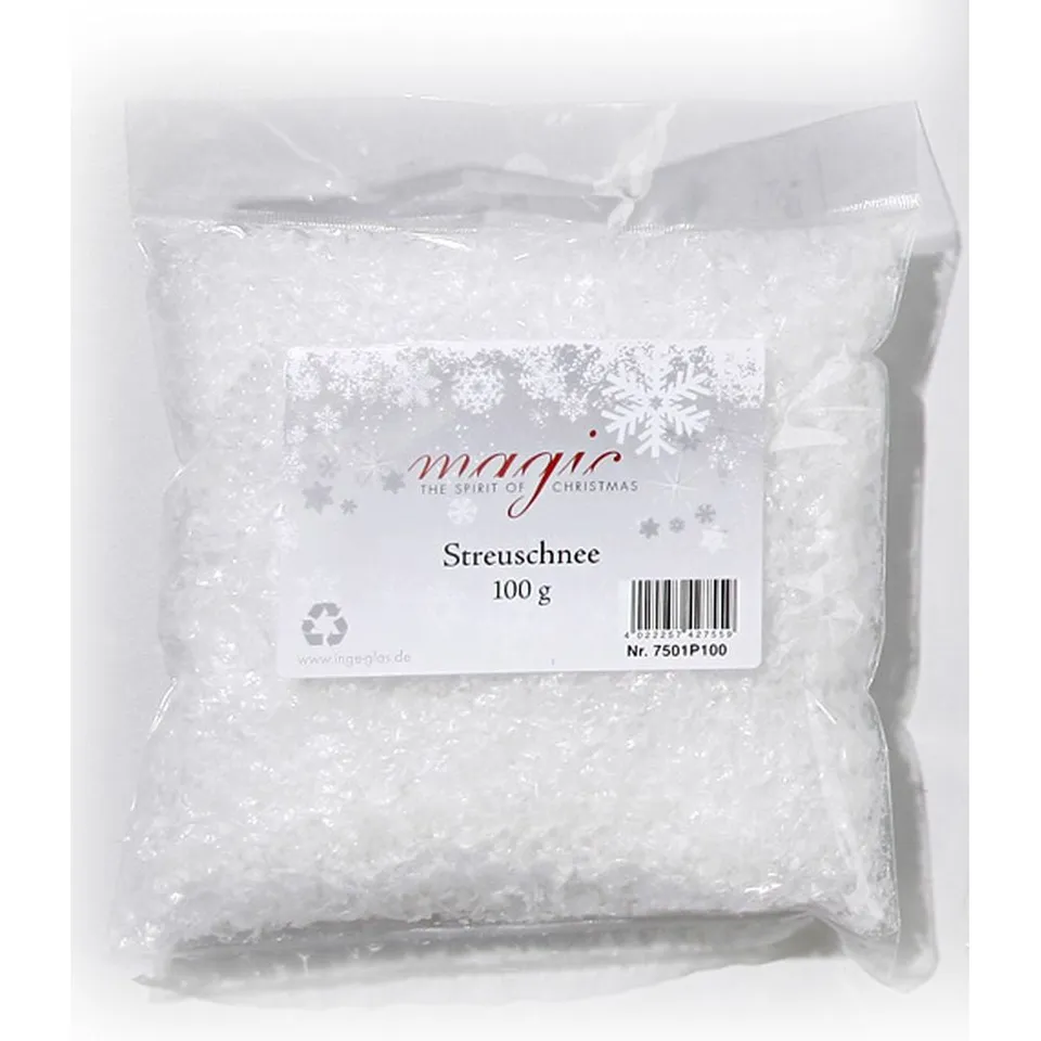 inge-glas-streuschnee-kunststoff-15-5-cm-100-g image 1