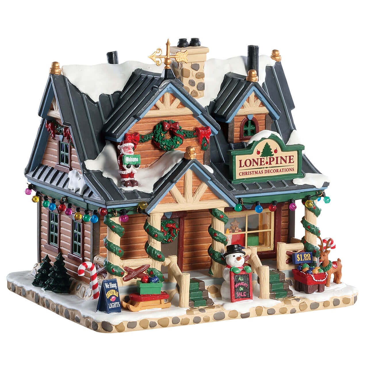 lemax-lone-pine-christmas-decorations-weihnachtsdeko-set-miniatur image 1