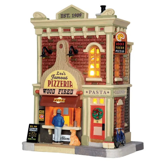 lemax-leo-s-famous-pizzeria-beleuchtete-miniatur-pizzeria image 1