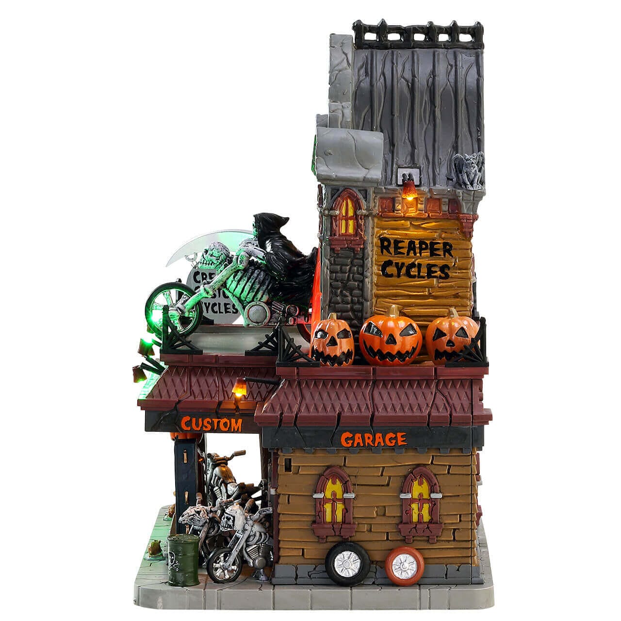 lemax-reaper-motorcycle-co-spooky-town-mit-lichteffekt image 2