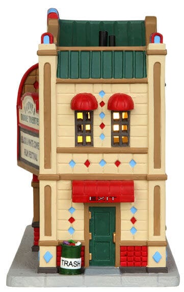 lemax-cove-movie-theater-beleuchtetes-kino-miniaturhaus image 2
