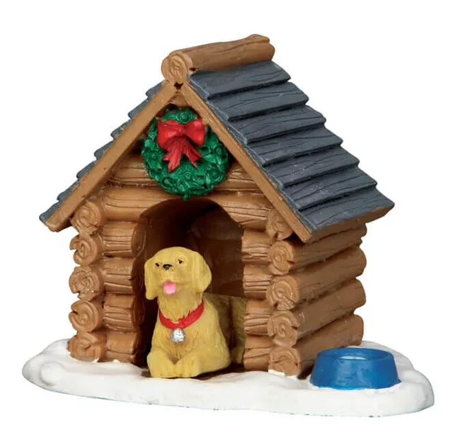 lemax-log-cabin-dog-house-hundeh-tte image 1