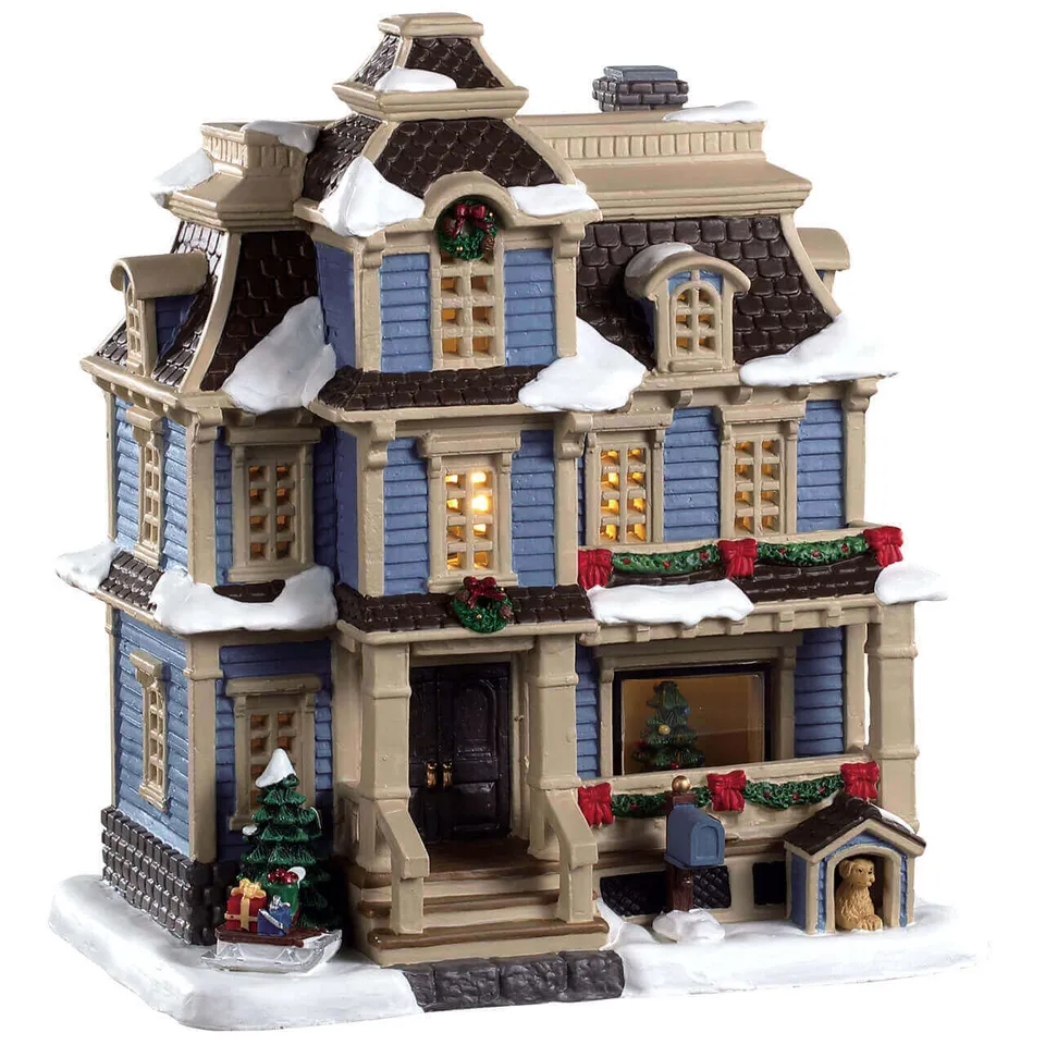 lemax-lawson-residence-weihnachtshaus-mit-beleuchtung-f-r-weihnachtsd-rfer image 1