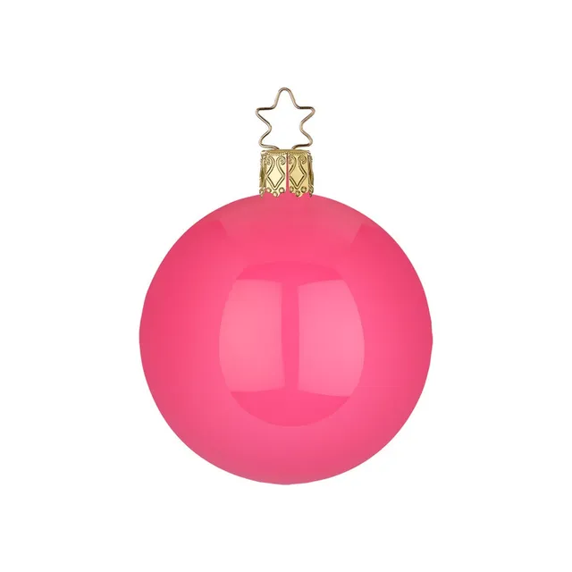 inge-glas-manufaktur-kugel-pink-emaille-12-cm-gro-e-christbaumkugel image 1