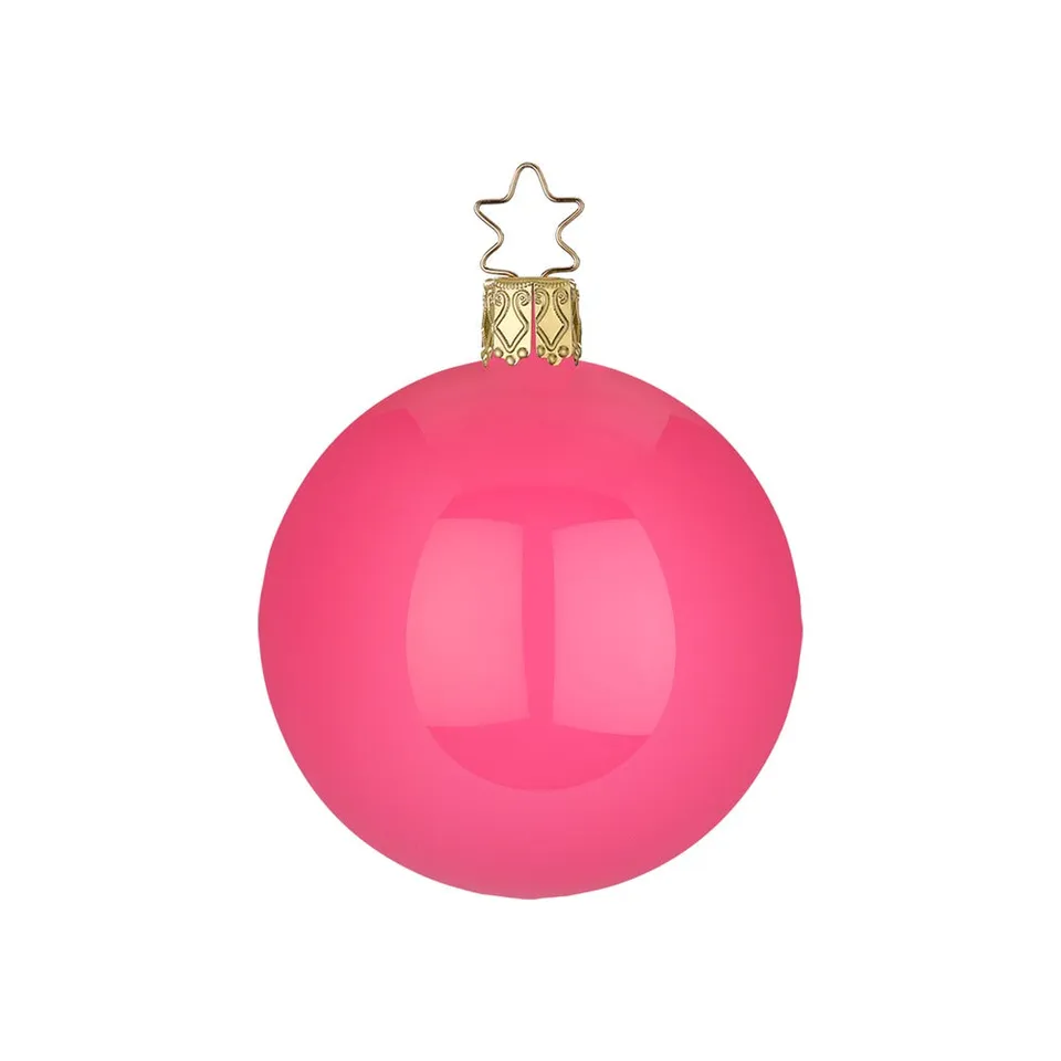 inge-glas-manufaktur-kugel-pink-emaille-12-cm-gro-e-christbaumkugel image 1