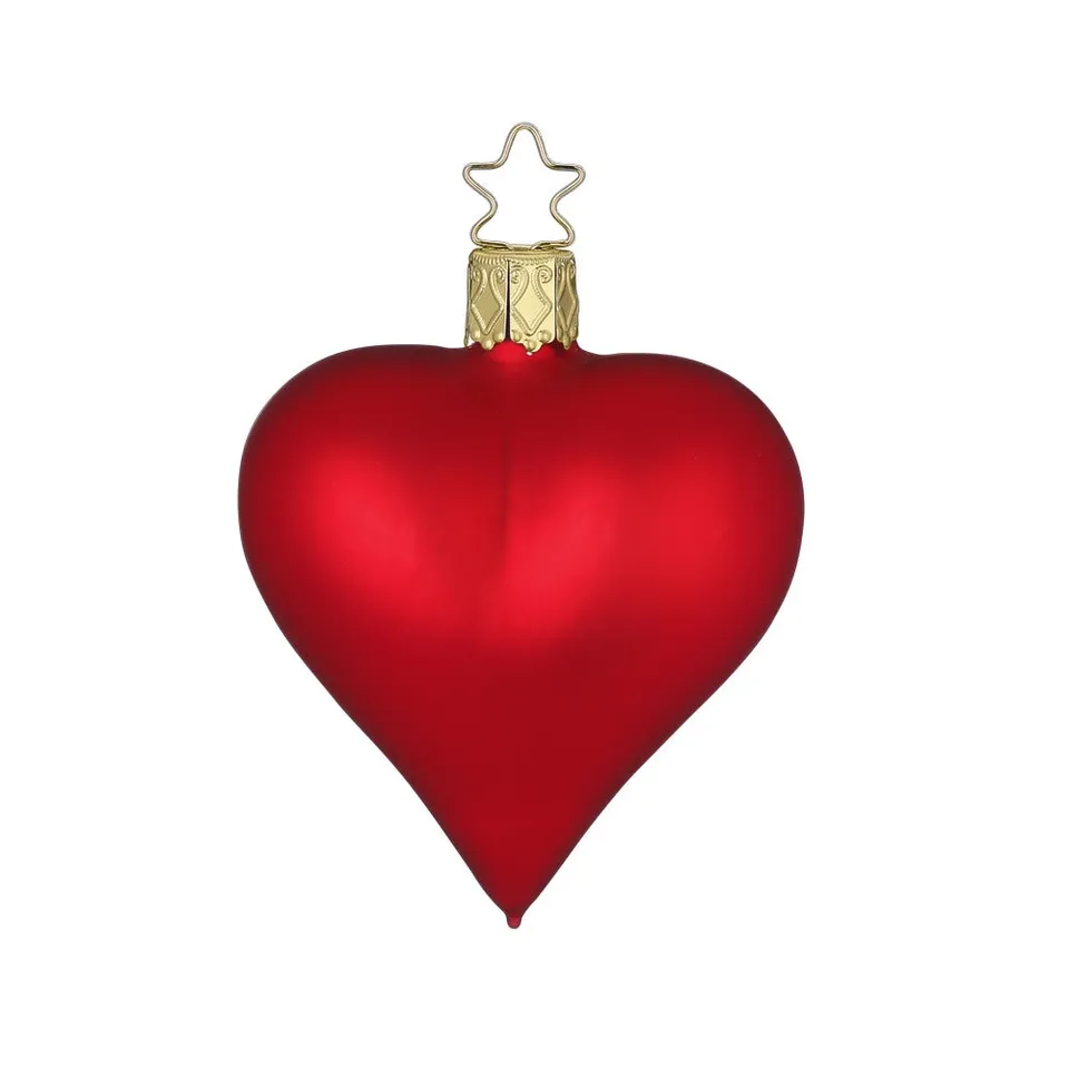 inge-glas-herz-christbaumkugel-8-cm-rot-matt image 1
