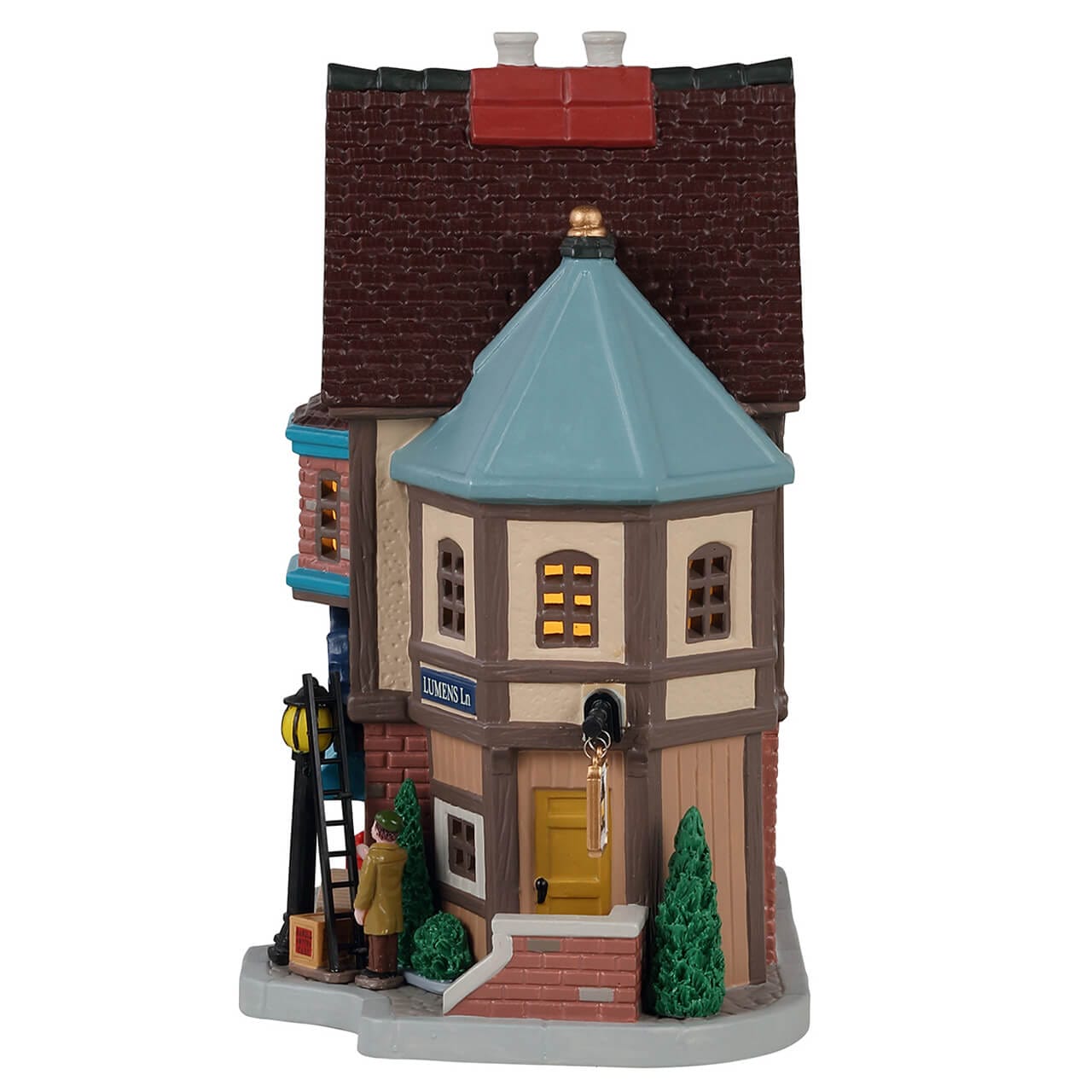 lemax-wright-sons-lamplighters-miniaturhaus-werkstatt image 3