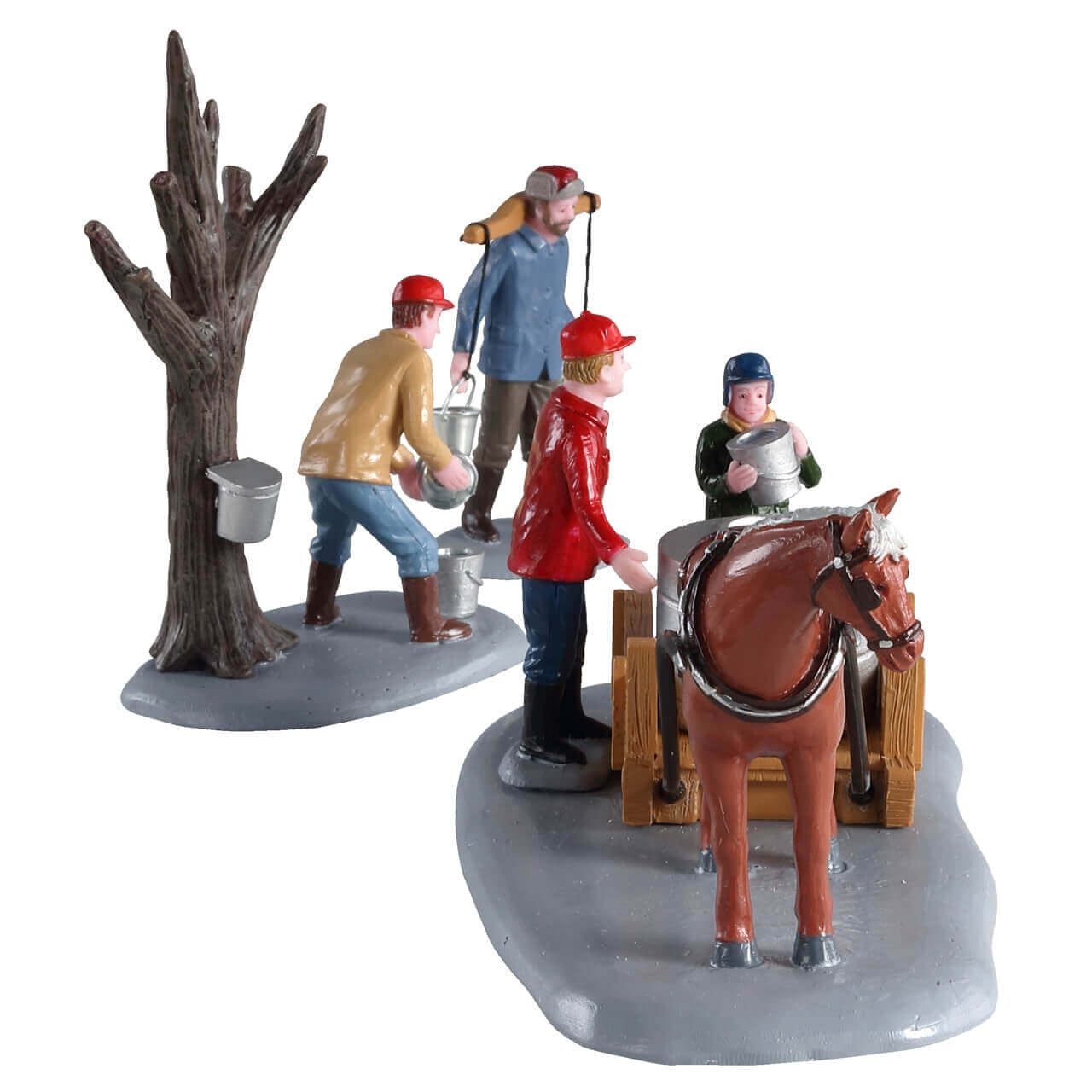 lemax-maple-syrup-season-miniatur-set-ahorn-ernte image 2