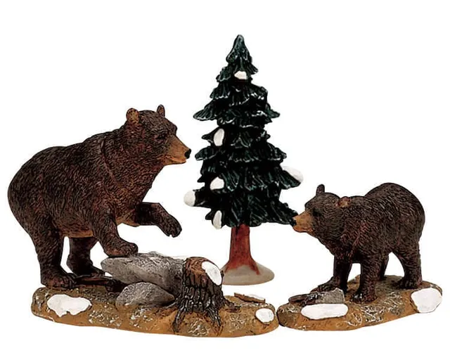 lemax-papa-bear-cub-miniaturfigur image 1