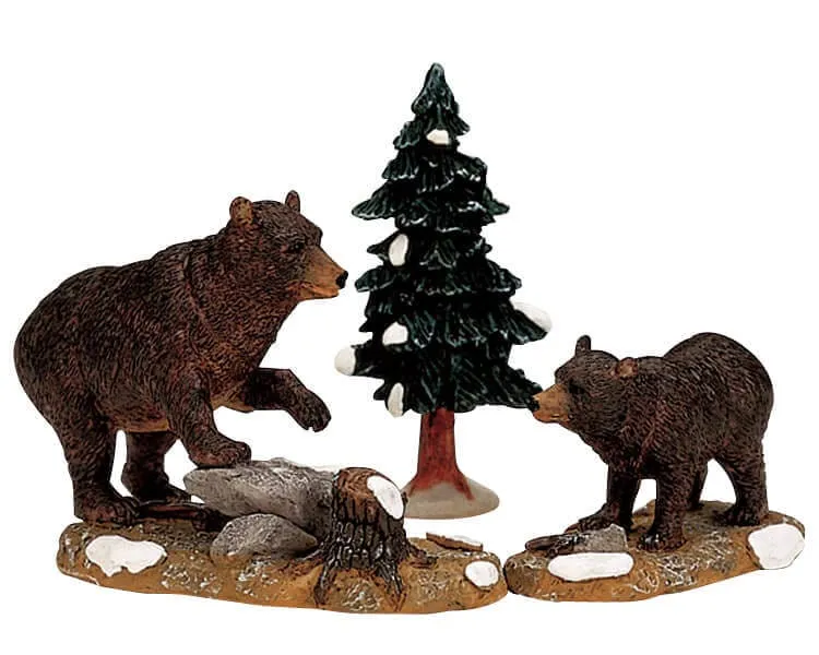 lemax-papa-bear-cub-miniaturfigur image 1