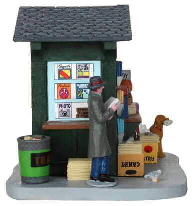 lemax-1950-s-news-stand-zeitungskiosk-miniaturhaus image 4